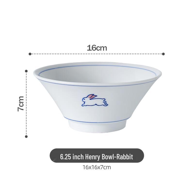 

ZISIZ Rabbit Henry Ceramic Bowl Set
