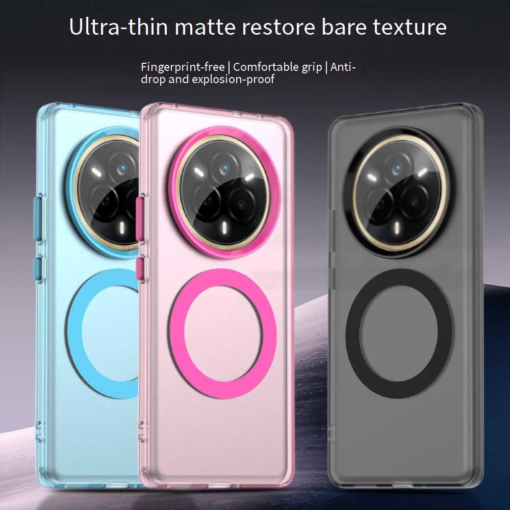 Magsafe Matte Phone Case For Realme 14 Pro 14 Pro+ 5G Magnetic Wireless Charging For Realme 14 Pro 14 Pro+ Shockproof Back Cover