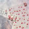 3D Cherry Nail Art Stickers - Glittery Fruit Decals For DIY Nail Decorations, Self-Adhesive Manicure Accessories