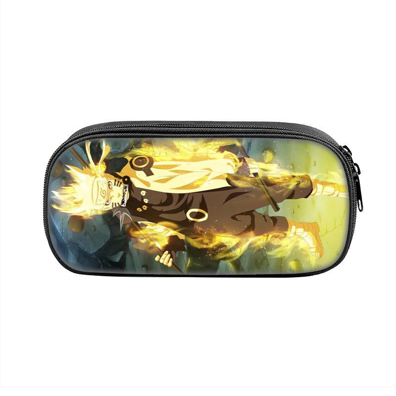 Hokage Naruto Creative Zipper Pencil Pouch With Durable Nylon Material For Office And School Use