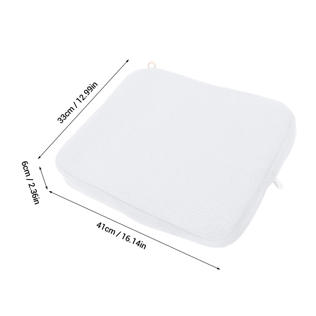 Cuscino per Seduta Doccia Traspirante Confortevole Supporto Copertura Rimovibile Lavabile Cuscino per Seduta Vasca da Bagno Bianco