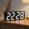 LED Digital Alarm Clock: Bedroom Desk Clock with Temperature Display Adjustable Brightness 12/24-Hour Format2