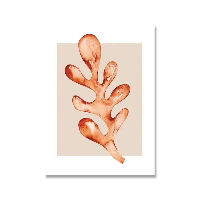 Solid Wood Frame Matisse Flower Poster Abstract Tropical Plant Canvas Painting Minimalist Wall Art Print Modern Pictures Living Room Home Decor