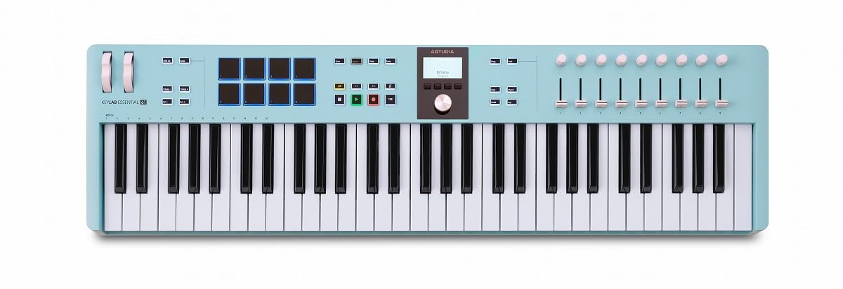 ARTURIA MIDI Keyboard Controller KeyLab Essential 61 mk3 Aquamarine