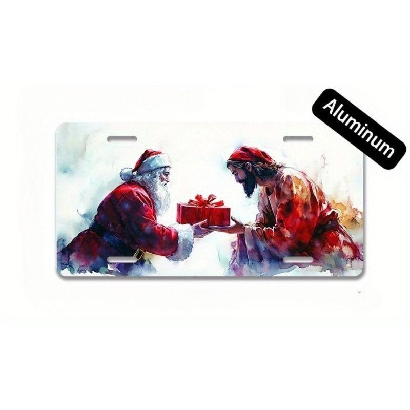 Motorcycle Souvenir License Plate, Metal Auto Wall Decor 15x30cm