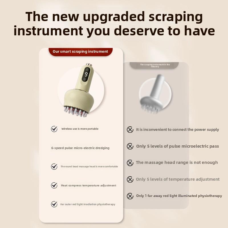 Electric Scraping Instrument Household Dredging Meridians Brush Away Cupping Abdominal Instrument Back Massage Scraping