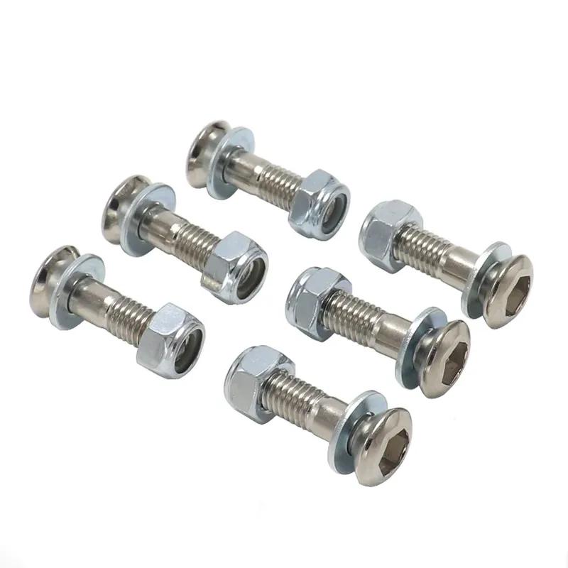 Motorcycle 6 Pcs M8*25mm Stainless Steel Rear Sprocket Bolt Screw And Washes For Honda Kawasaki Yamaha CRF250R CRF450R CRF