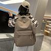 Schoolbag new backpack student schoolbag simple solid color durable nylon backpack super versatile casual backpack