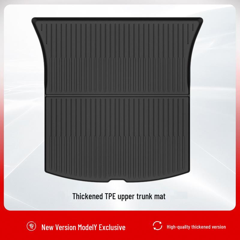 Tesla Model Y Refresh Foot Pads & Trunk Mats with Center Console Storage Box