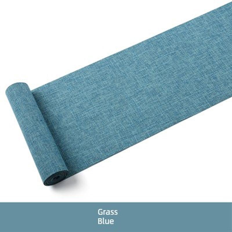 

Linen Table Runner Modern Minimalist Chinese Style Waterproof Tea Mat Linen Zen Fabrics TV Cabinet Tea Table Coffee Table Cloth Cushion Linen Waterproof tea mat [Grass Blue]] 20*180cm
