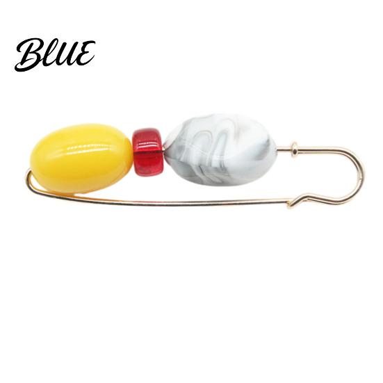 Brooch Alloy Pin Wear-Resistant Anti-Rust Elegant Imitation Stone Design Anti-rust