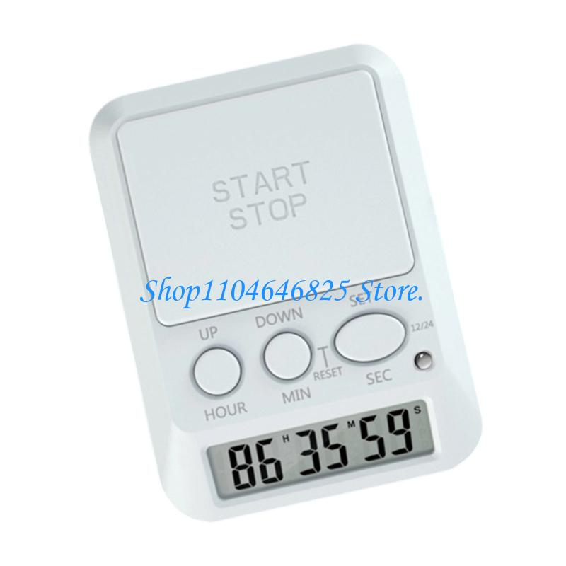 Plastic Digital Counts Up Down Timer with Lock Function 3 Volumes Levels High Visible LCD Screen for Home Workplace2
