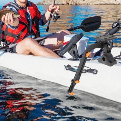 Electronic Fish Finder Mount Base Adapter Kayak Fish Finder Mounting Plate Kayak Boat Transducer Mounting Arm Enduring