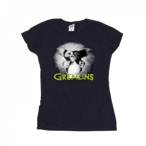Gremlins Womens/Ladies Scared Green Cotton T-Shirt