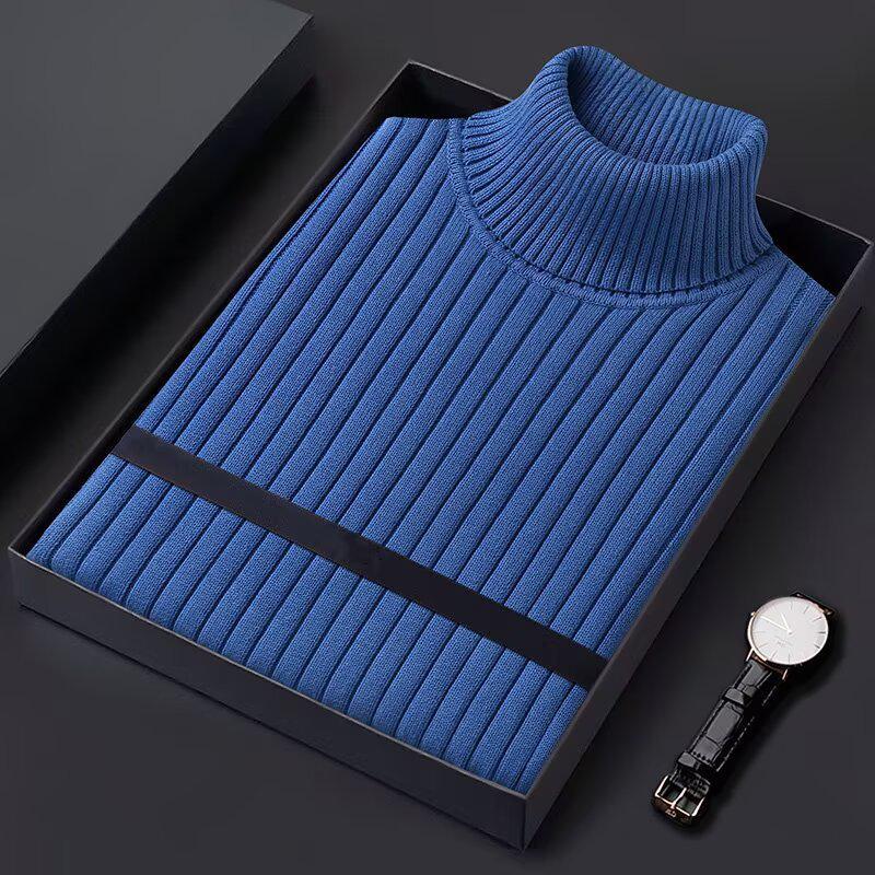 

Men s Trendy Autumn/Winter High-Collar Knit Sweater for Teen Students M