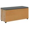Shoe Bench with Cushion Artisan Oak 100 x 38 x 46 cm