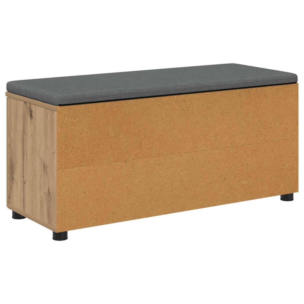 Shoe Bench with Cushion Artisan Oak 100 x 38 x 46 cm