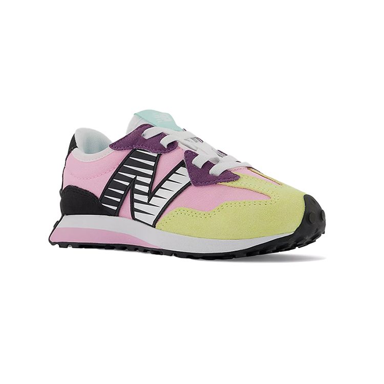 New Balance Nb 327 Trendy Outdoor Low-Top Running Shoes Kids Sneakers Pink Black Yellow PH327PK1