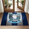 Sheffield Wednesday Design Crystal Velvet Rug Soft Decorative Mat for Bedroom Entrance