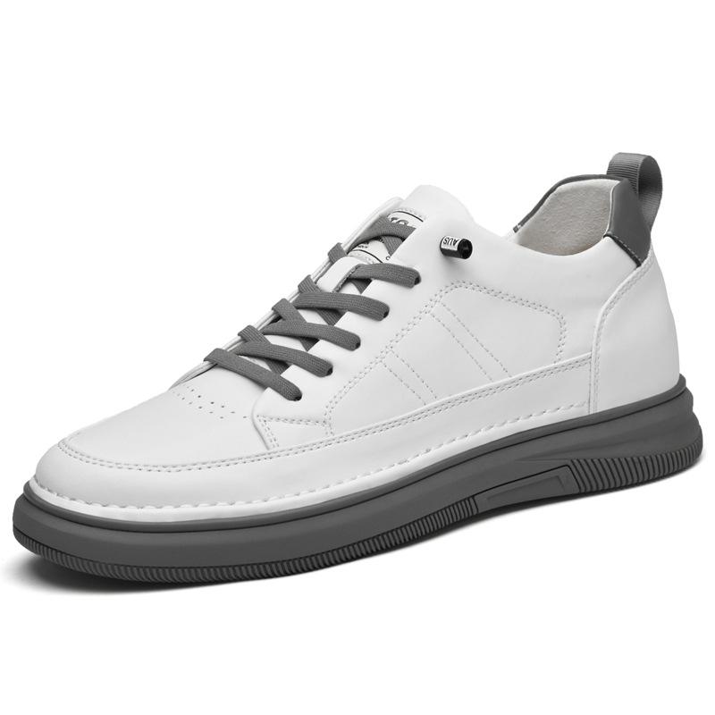 Men Increase 4/6/8CM Genuine Leather Casual Shoes Increas Insole Male Shoes Invisible Inner Height Increas Sneakers Height Shoes