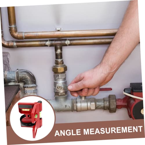 OSALADI 2-Piece Foldable Bubble Angle Indicator for Measuring Tube Angle and Pipeline Positioning