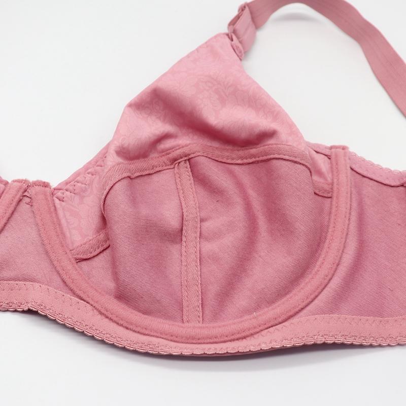 Damen-BH in Übergröße, ungefüttert, Bügel-BH, Blumendruck, Dessous, ohne Polsterung, dünne BHs, E-Cup, Unterwäsche