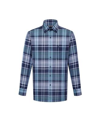 Dagseusyeocheu Polyester Blend Medium Check Casual Shirt_Dls1Shcl104N1