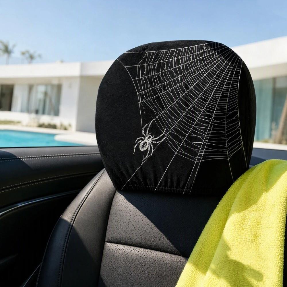 2PCS Exaggerated Car Pillowcase Cool Decorations Car Seat Headcover  Gift for Car Lover