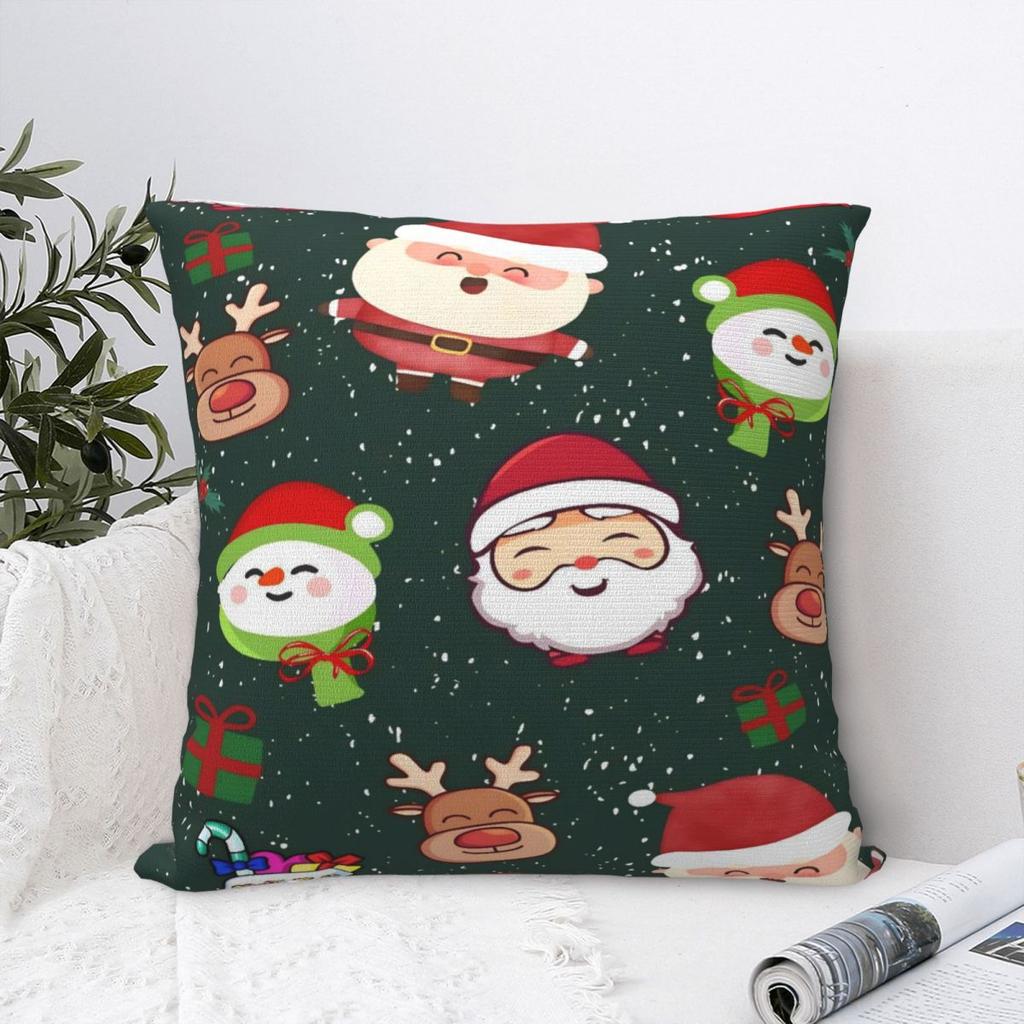 Christmas Pillow Cover Vintage Pillow Case For Wedding Party Home Decor Cushion Cover Soft Pattern Pillowcases Gift