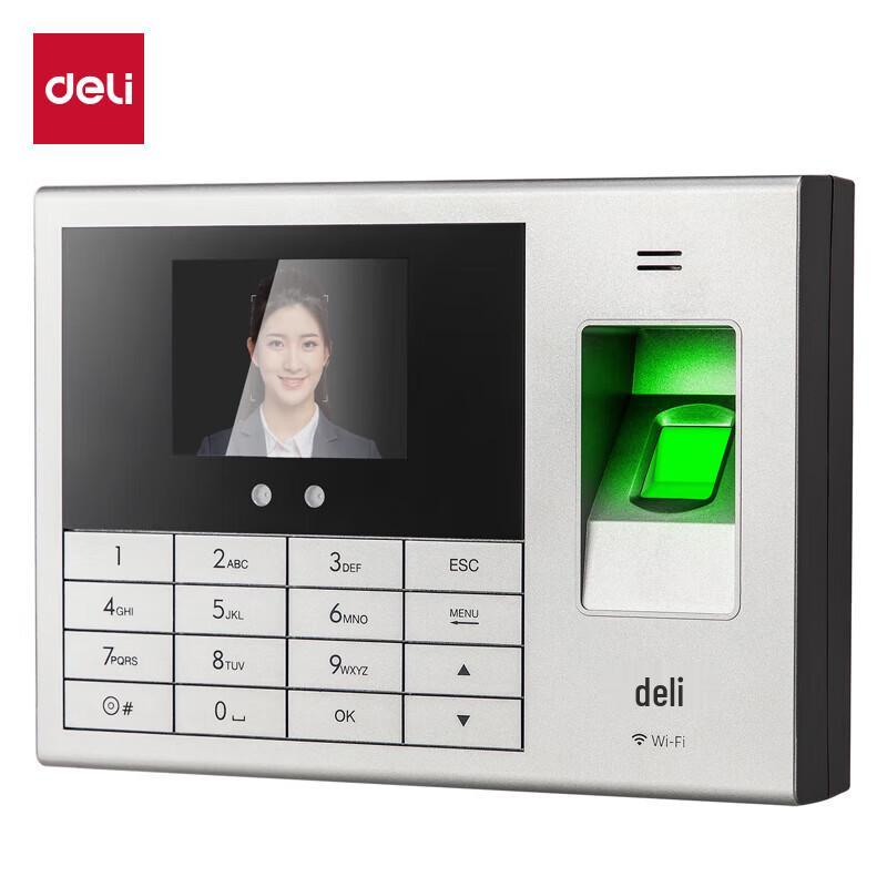 

Deli 14050CS Facial & Fingerprint Cloud WiFi Attendance Machine CN plug (adapter included)