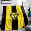 1 Stück Maccabi Netanya FC Aufdruck Flanelldecke Hohe Qualität Warm Bequem Decke für Alle Jahreszeiten Perfekt für Geschenke Heimdekoration