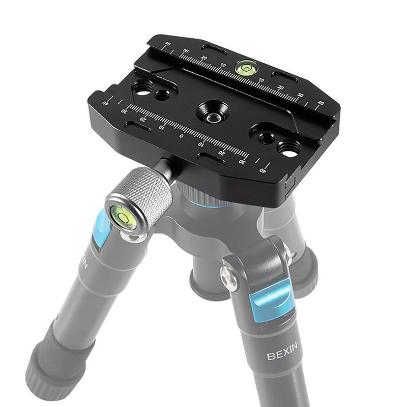 1 Stück Kamera Stativ Montageadapter Aluminiumlegierung 3/8 1/4 Schraubloch Schnellwechselplatte Klemme Basis für Kamera Einbeinstativ Kugelkopf