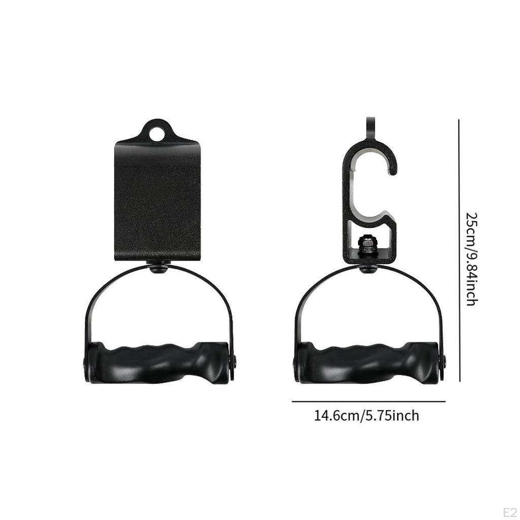 2Pcs Pull up Handles Bar Grips Degree Rotatable Professional Compact Exercise Handle Barbell