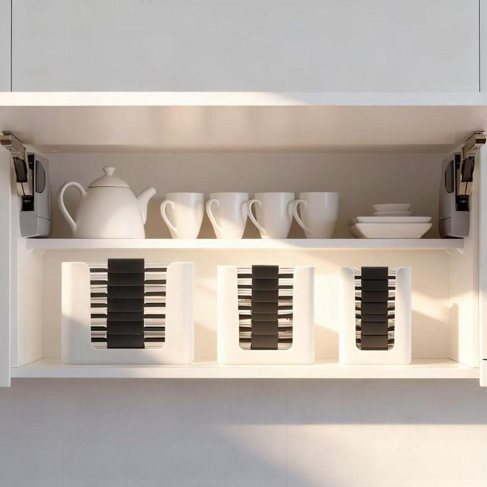 3 Stück Plastik-Lebensmittelbehälter-Deckel-Organizer für Rubbermaid Brilliance für Küchenschrank