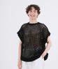 The-Abon Summer Mesh Oversized Vest Black