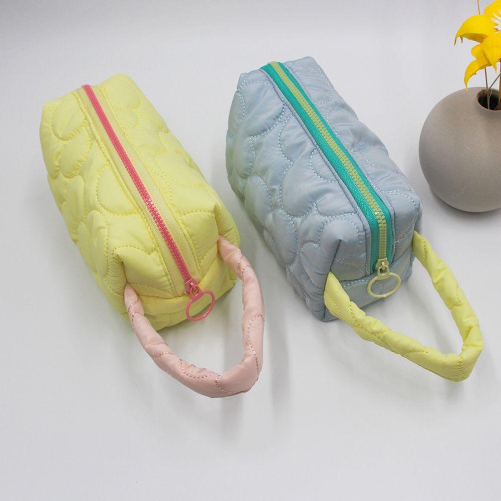 

Ins Style Большая вместительная женская косметичка на молнии в корейском стиле, косметичка, сумка для хранения синий