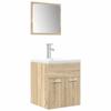 VidaXL 3-piece Bathroom Furniture Set Sonoma Oak, Bathroom Cabinet, Bathroom Cupboard, Furniture 3325017
