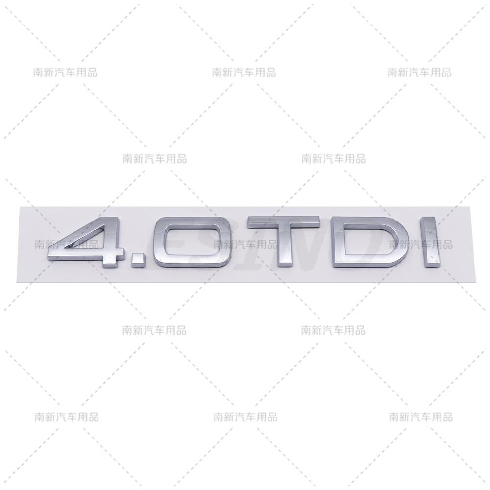 3D 1.6 1.9 2.0 3.0 4.0 TDI Car Trunk ABS Badge Emblem Rear Tailgate Fender Door Adhesive Badge for f2 A4 A5 A6 A7 A8 Q3 Q5 Q7
