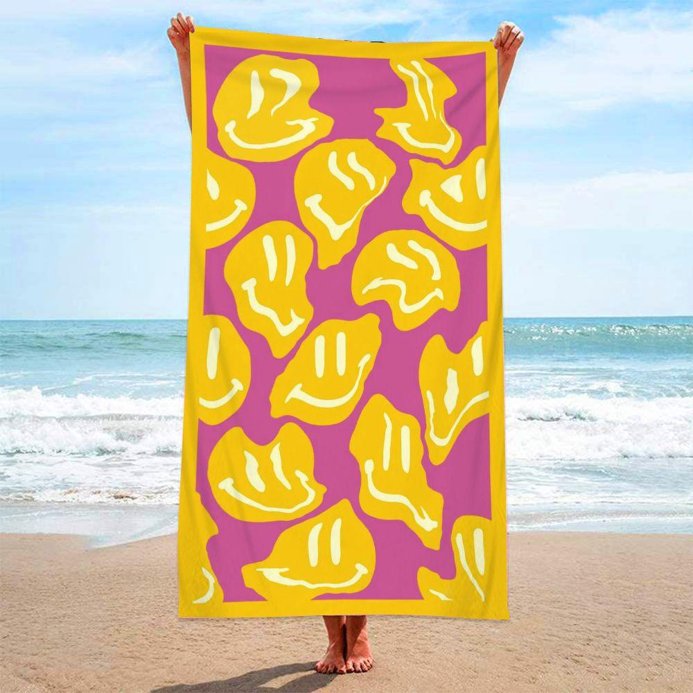 Telo da Spiaggia Senza Sabbia Asciugatura Rapida Morbido al Tatto Grande Stampa Floreale Microfibra Telo da Spiaggia Donna Uomo Viaggio Stile Bohemien
