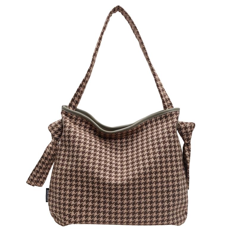 

Сумка через плечо с принтом «гусиная лапка», женская большая вместительная сумка для поездок на работу, сумка с леопардовым принтом