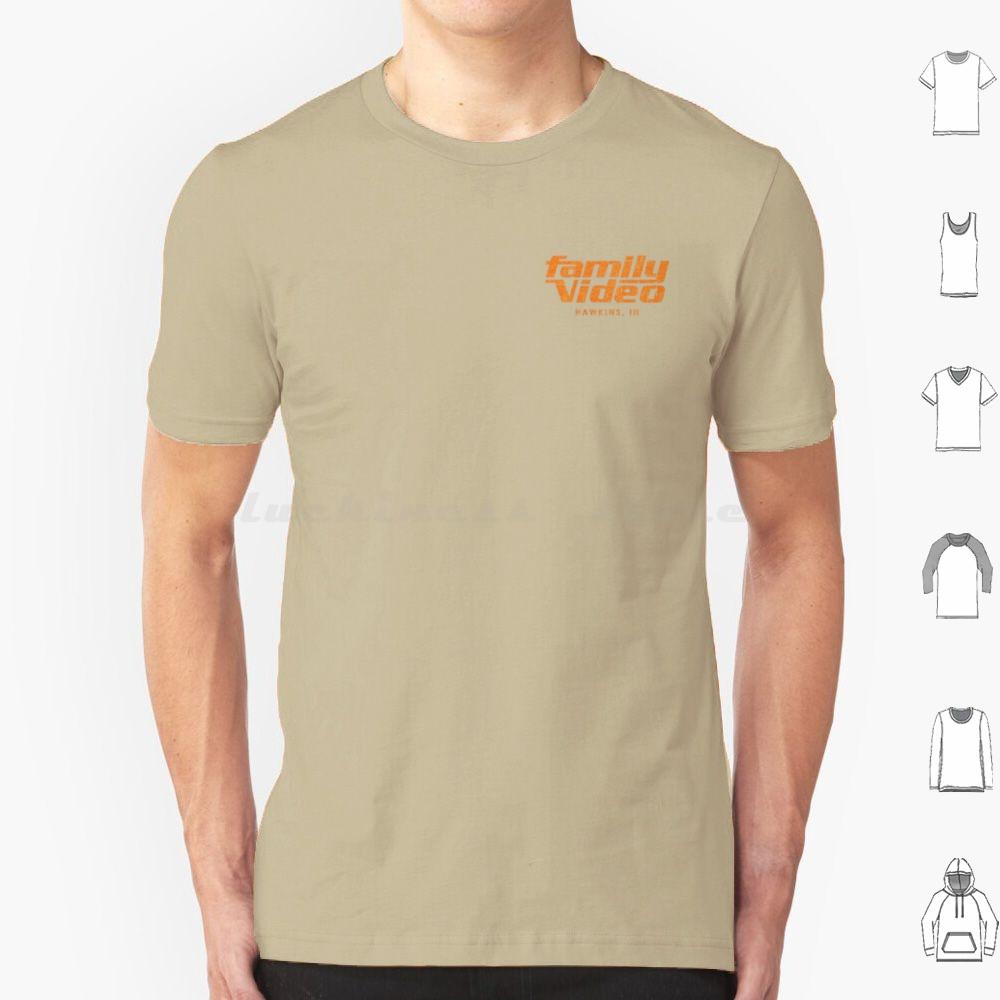 Family Video Hawkins In T Shirt Big Size 100 Cotton Eleven Mileven Millie Bobby Brown Finn Wolfhard Lucas Dustin Steve