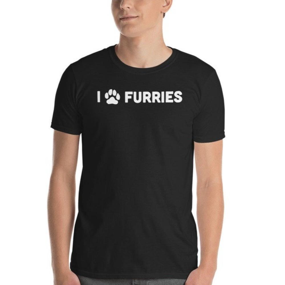 Kožešinové Fandom Tričko Unisex Vtipné Kožešinové Tričko FURRIES Kontrahovaný Design Tričko Denní Život Ležérní Muži Ženy Bavlna Krátký Rukáv