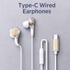 3.5mm Wired Headset Heavy Bass Stereo Earphones Music Earphones Type C Earphones  Mobile Phone