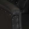 Armchair Black Genuine Leather