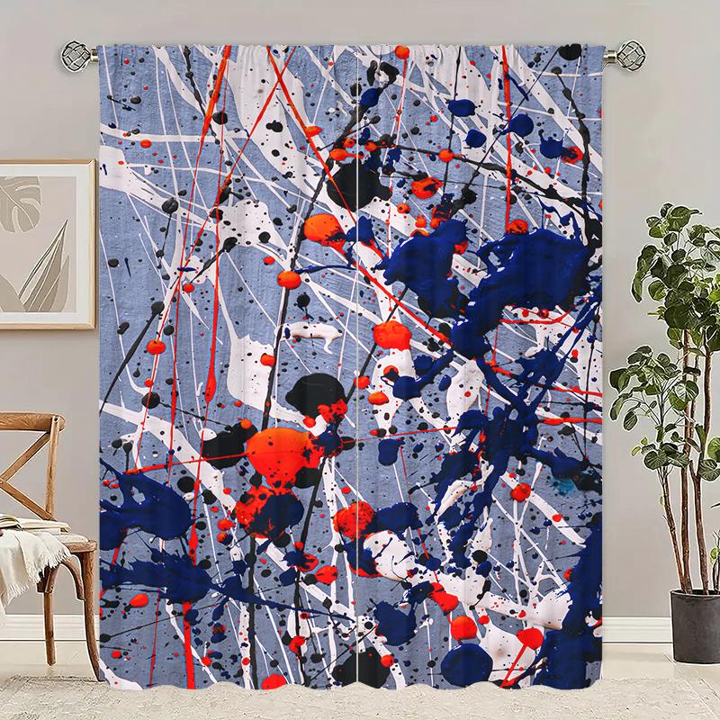 

Чернила туя - Штора с HD-печатью - Полиэстер - Подходит для спальни, гостиной, кабинета (настраиваемый) 29Wx64L(75x166CM)x2