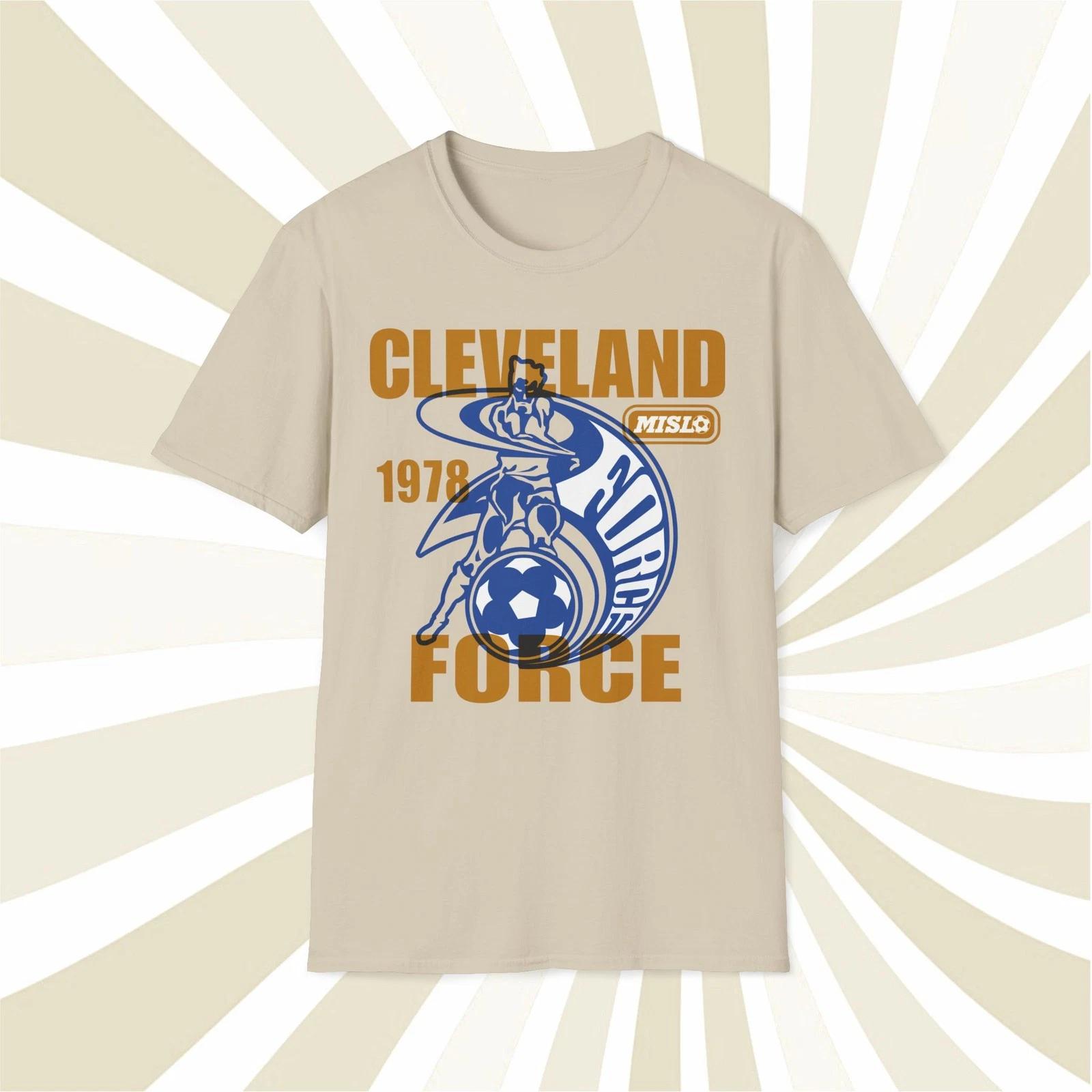 Men s and Women s T-shirts Cleveland Force 1978 MISL Vintage Offset Printed Soccer T-Shirt XXXXL