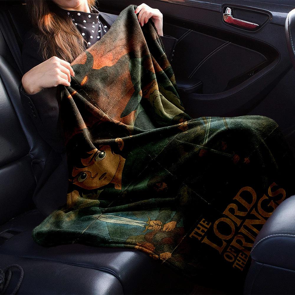 1pc Lord of the Rings Flannel Blanket - Soft Warm Throw for Home, Office, TravelL1346