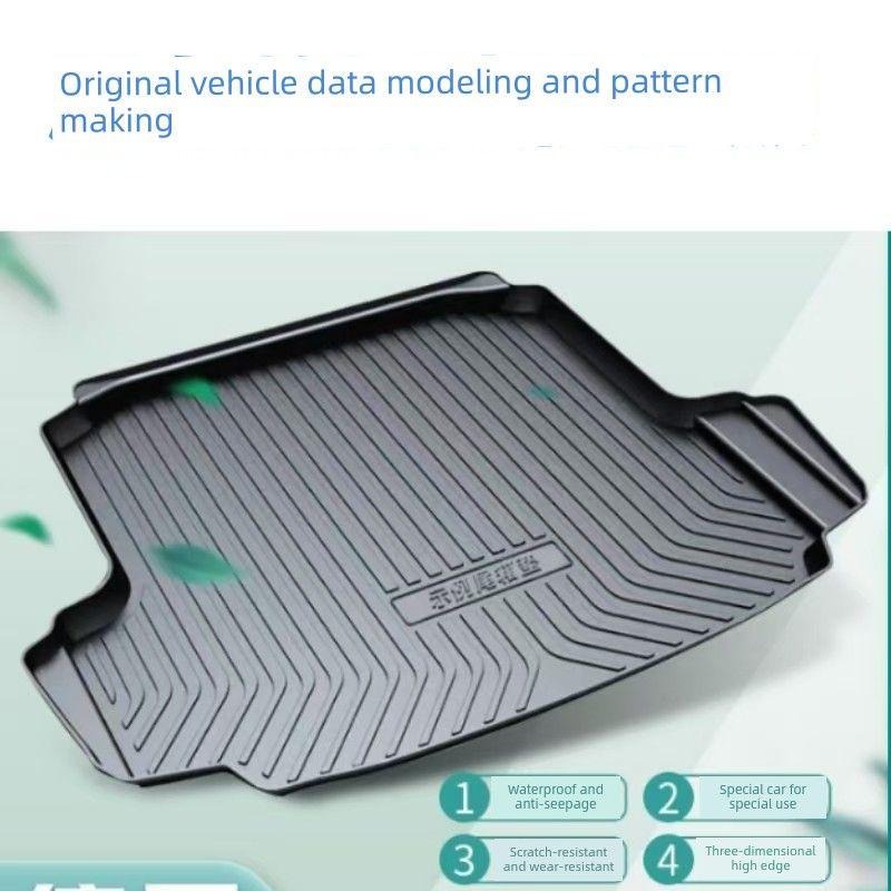[Brand New Tpe Car Full-Coverage Floor Mats] Trunk Mat for Various Volkswagen Sagitar Models, Wire Loop Floor Mats Tpe trunk mat