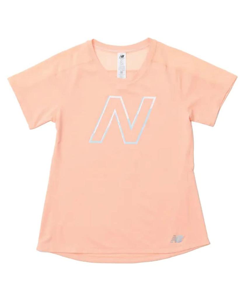 Impact Graphic Short Sleeve WT01235 Short Sleeve WT01235 LMO M [New Balance] T-Shirt T-Shirt Women's (Light Mango)