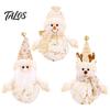 Decorative Christmas Doll LED Plush Ornaments, Light Up Elk Snowman Santa Claus Decoration, Cute Stuffed Toy for Table Holiday Party Decor Gift Kids